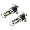 2Pcs H1 LED Fog Light Bulbs Kit 6000k 50W Exterior Car Headlight High Low Beam White Lamp Car Headlight Bulb DC 12V To 24V