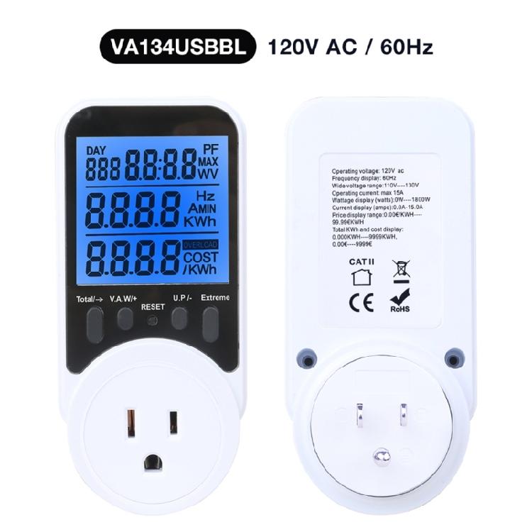 Professional Grade Power Monitoring Socket Electricity Current Detection Energy Cost Overloading Protective 3680W