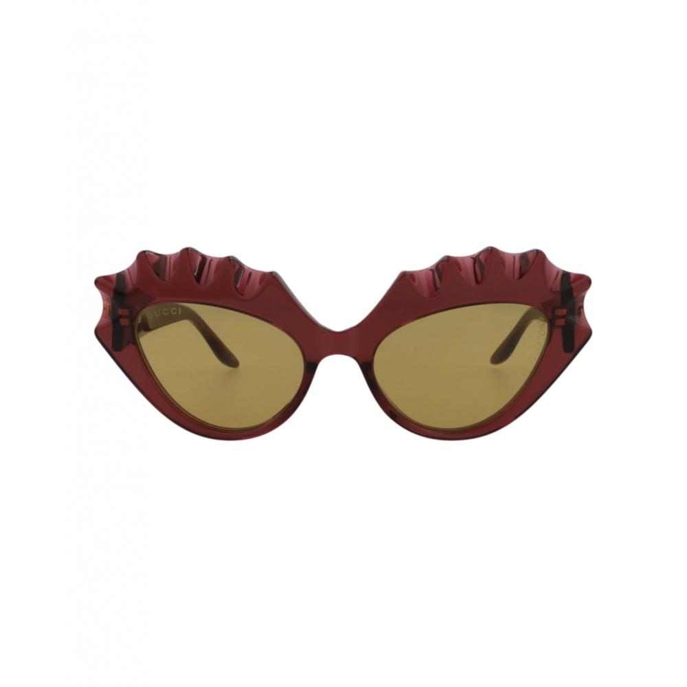 

Gucci Cat Eye Frame Acetate Sunglasses Burgundy Burgundy Yellow One Size