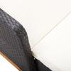 Poly Rattan and Solid Acacia Wood Sun Lounger Black