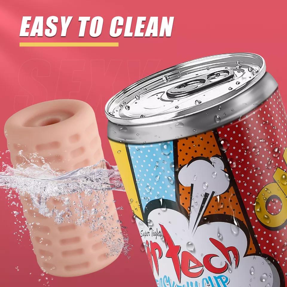 Silicone Cup Masturbator For Men Sex Toys Portable Manual Vaginal Real Masturbation Cup Soft Pussy Penis Exercise Erotic Toys