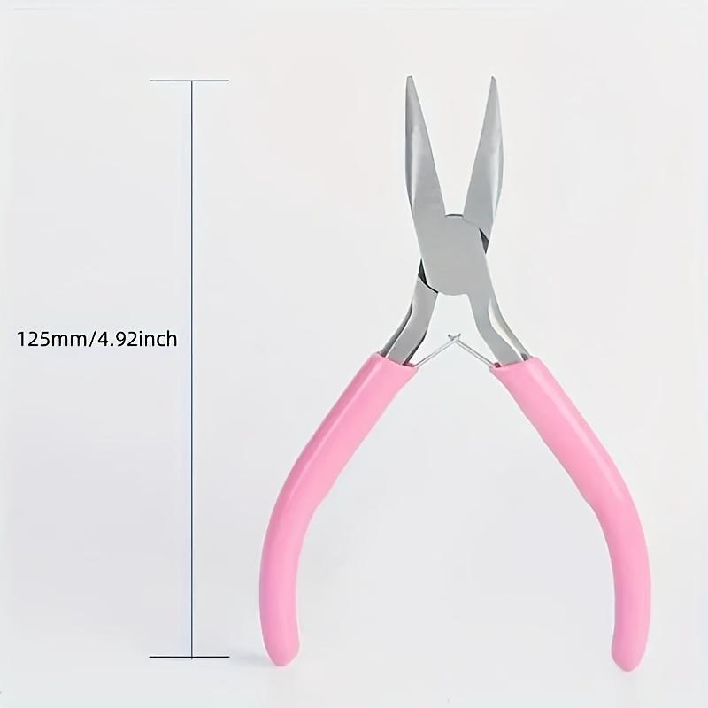 9pcs Mini Jewelry Pliers, Round Curved Needle Tips, DIY Tool Kit Suitable for Jewelry Production and Repair, Top Cutting Pliers, Round Mouth Pliers