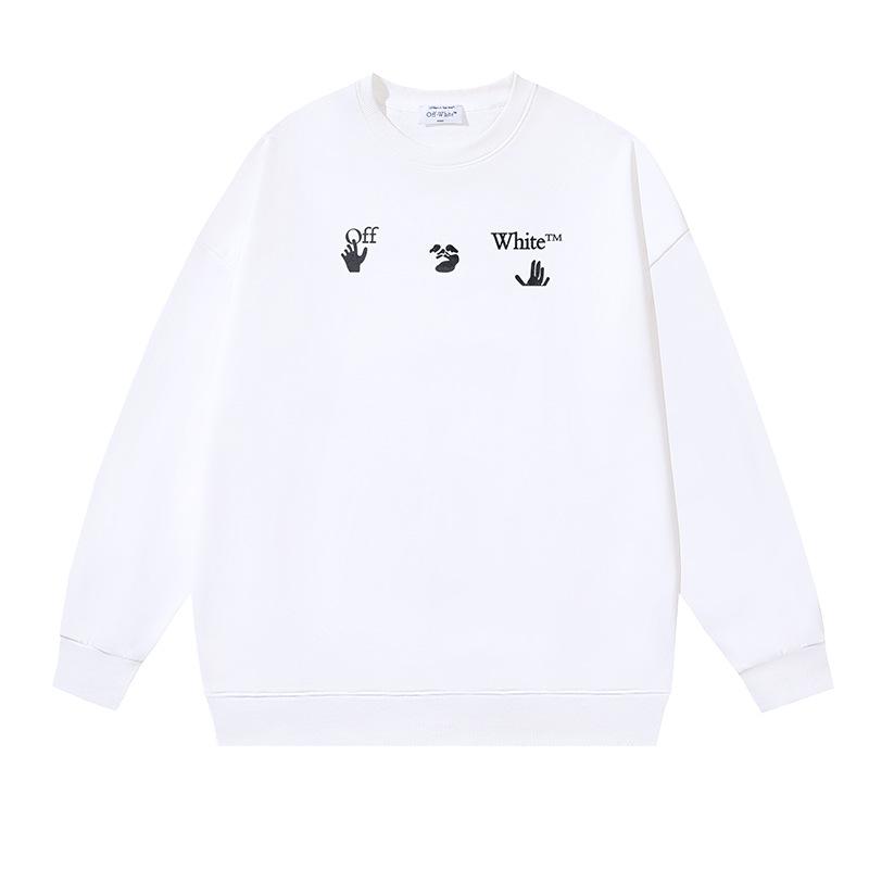 1238 Off-White 2026 Herbst/Winter Neu OW Geschmolzenes Pfeilmuster Herren und Damen Rundhals Hoodie