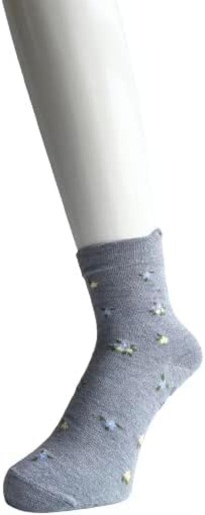Mode Select Nursing Easy to Put on with One Loose Elastic Cotton Personalized Name Floral Set G09 Women's Socks, 5-Pair Set, Hand, Cuffs, Blend,