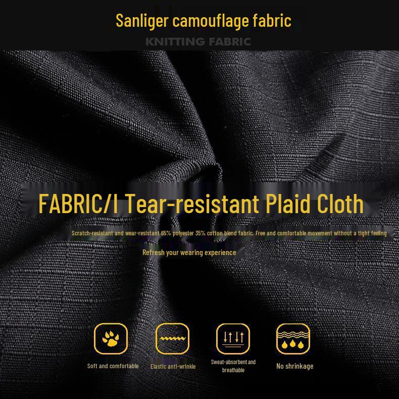 Męski ciemnoniebieski taktyczny garnitur treningowy outdoor: Odporna na ścieranie bojowa kurtka softshellowa