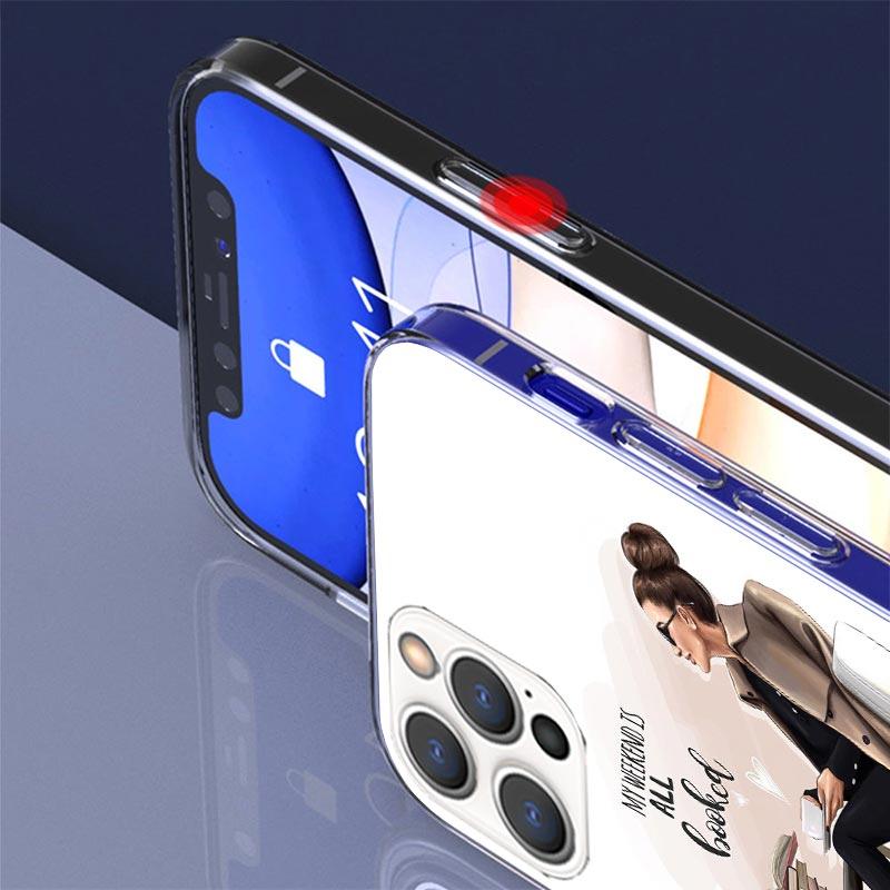 Girl Boss Female Coffee Case Phone Cover for Apple iphone 17 Air 16 15 14 13 Mini 12 11 Pro Max 16E 7 Plus 8 + SE 2020 Trend Fun