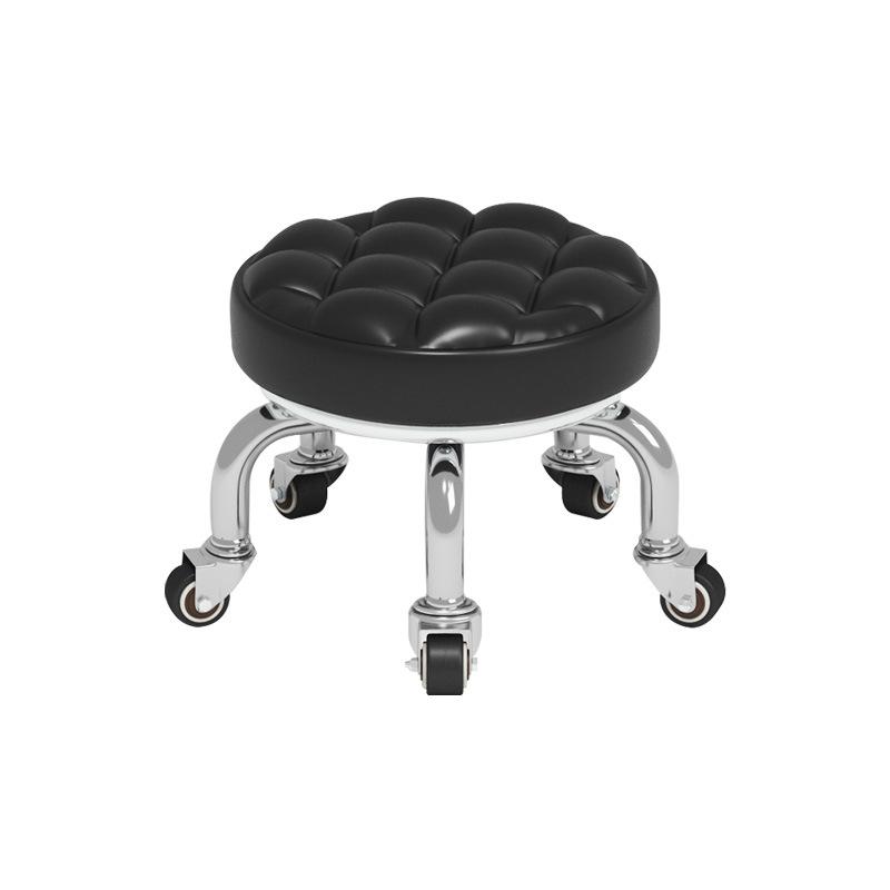 Silent Household Low Stool on Wheels - Multipurpose for Shoe Changing, Baby Moving, and Floor Cleaning