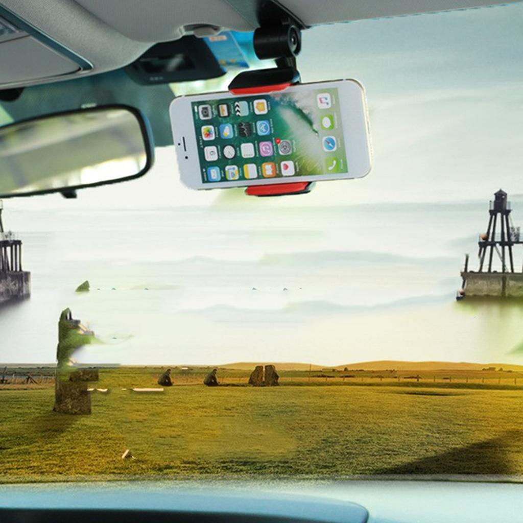 Universal Car Sun Visor Phone Holder 360 Degree Rotation Car Phone Holder Adjustable Car Accessories