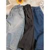 Elastic Half Length High Waist Thin Small Denim Shorts