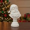 Santa Bust Christmas Tabletop Decoration Santa Figures Decorations Collectible Figurines for Home Dorm Bedroom Apartment