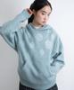 ISTKUNST Dot Knit Hoodie_Mint(Ik2Ffmk640A)