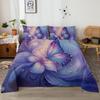 Butterfly Flowery 4 Piece Bed Sheet Set, Including 1 Flat Bed Sheet, 1 Super King Size Bed Sheet, 2 Pillow Cases (Animal, Home)