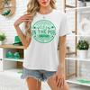 St Patrick Day Shirt Lucky Irish Shamrock T Shirt Heart Lucky Women TeeShirt Green Graphic Tees Funny Sayings Tops Cotton Tops