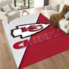 Kansas City Chiefs Square Rugs Are a Great Choice for Living Rooms, Bedrooms, Home Décor, and As Gifts.
