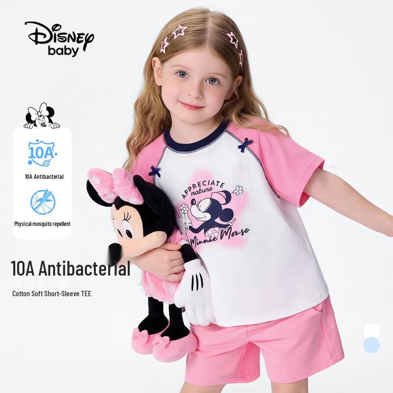 

Disney Baby Girls Cartoon Print Short Sleeve T-Shirt 100