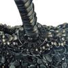 ANTEPRIMA Glitter Flower motif Handbag wire black Women Used