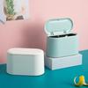 Simple Desktop Trash Bin Mini Durable Storage Bucket Can Automatic Pop-up Lid For Dressing Tables Home Offi Garbage Bucket