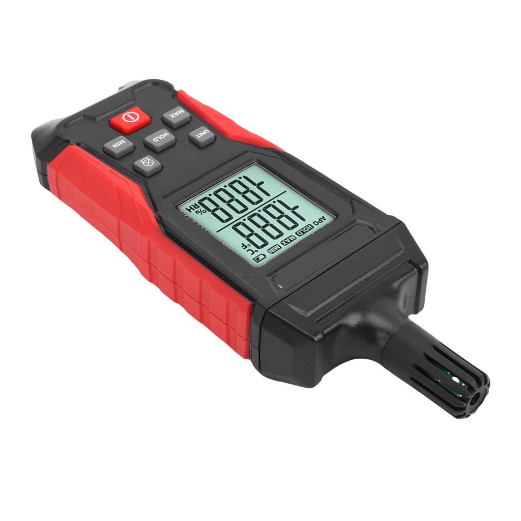 Digital Temperature Humidity Meter Electronic Detector with Backlit Data Hold Handheld Accurate Hygrometer