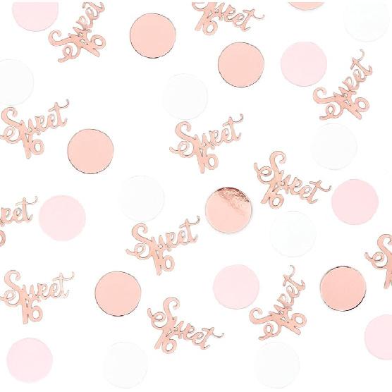 Sweet 16 Birthday Decorations for Girl Happy 16th Birthday Confetti Wedding Anniversary Table Scatter Party Supplies 300PC