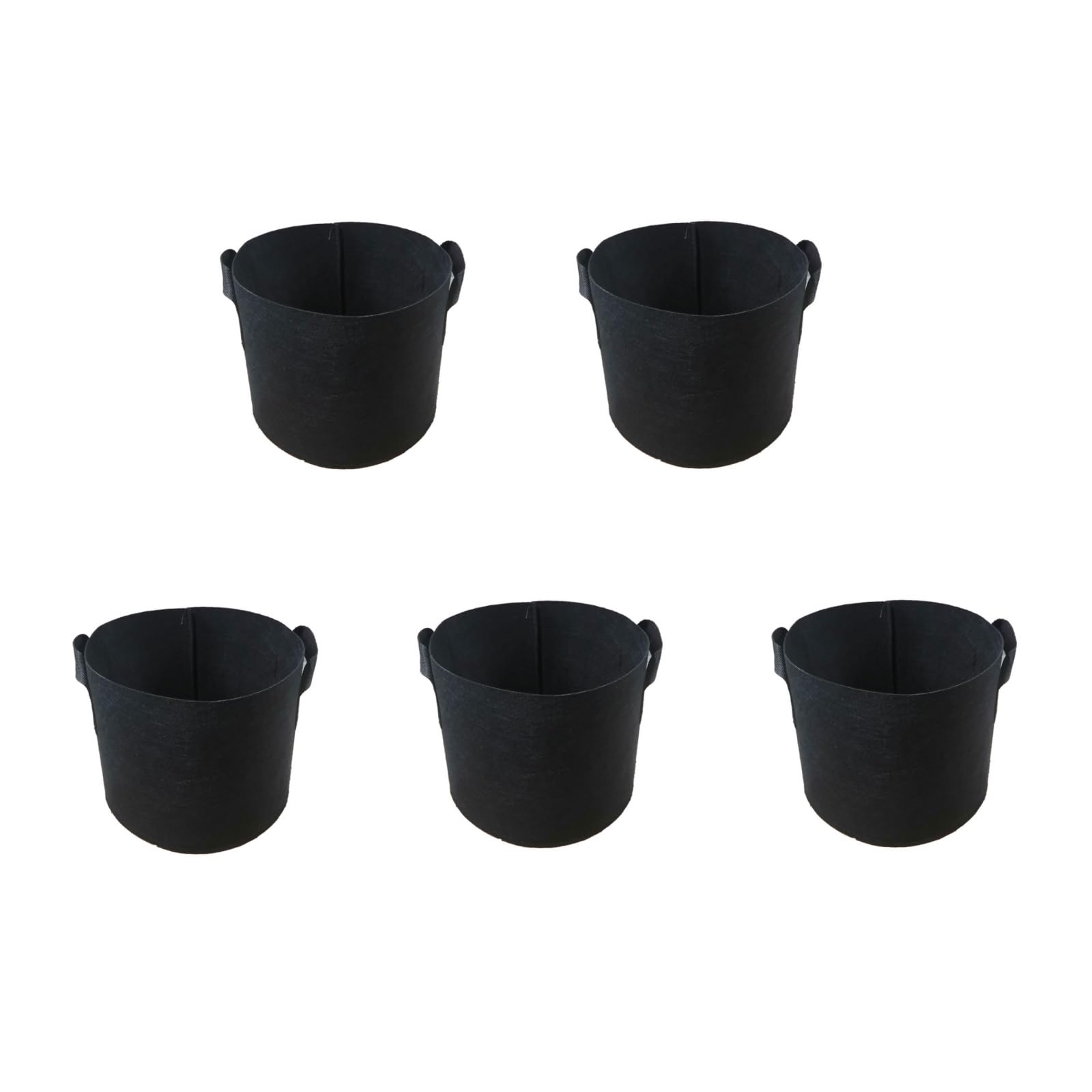 

Avidora Fabric Planter for Home Hydroponic Flower Seedling Width 50 x Height 30 15 Set of 5 Non-Woven Houseplants, Gardening, Cultivation, Vegetables, чёрный