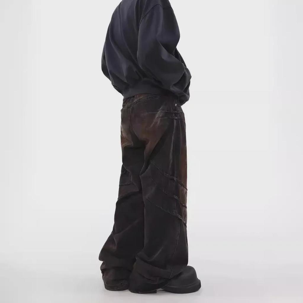 Jean ample à coupe droite pour homme: Design Américain Vintage High Street