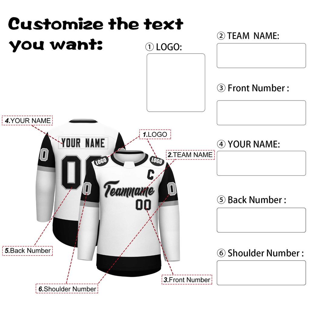 Customizable Ice Jersey Personalized Team & Number, Breathable Fabric, Unisex Adult Sizes