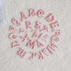 Pink English Letter Embroidery Patch for DIY Clothing