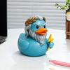 Zeus Duck Figurine Greek Mythology Inspired God Duck Resin Statue Sculpture Home Office Bookshelf Desktop Decoration Ornament