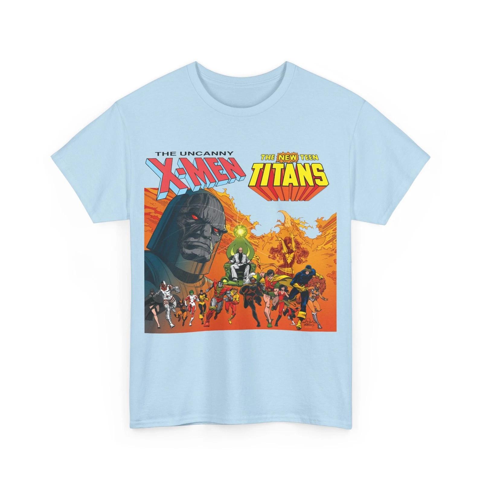 Футболка X-Men & Новые Юные Титаны - Marvel & DC Comics - Росомаха, Рейвен, Шторм XL