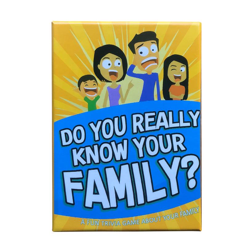 Do You Really Know Your Family? - English Version Family Card Game for Gatherings Board Game Cards