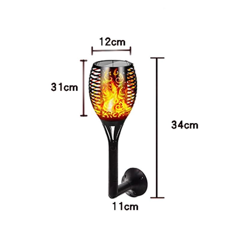 Waterproof Solar Outdoor Flame Light for Lawn, Courtyard, and Street