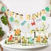 10/25/50pcs Hanging Dinosaur Gift Bags Candy Packaging Children's Birthday Bag Jungle Dinosaur Birthday Party Decor Kids Boys