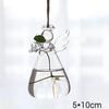 1Pcs Creative Hanging Glass Vase Transparent Hydroponic Container Terrarium Flower Plant Pot Garden Home Wedding Decoration