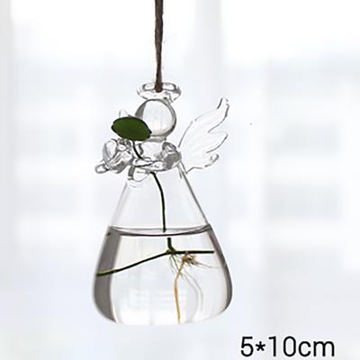 1Pcs Creative Hanging Glass Vase Transparent Hydroponic Container Terrarium Flower Plant Pot Garden Home Wedding Decoration