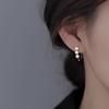 Zircon Pearl Minimalist Earrings Retro Light Luxury Design Sleep-friendly Women's Senior Sense Everyday Ear Jewelry