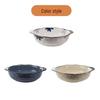 Large Ceramic Serving Bowl with Handles