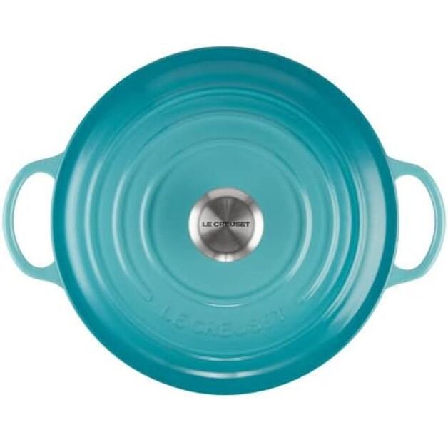 Чугунная кастрюля Le Creuset Signature La Marmite family pot 26cm caribbean 4.1l (21114261700430)