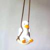 Gypsum Cute Cartoon Car Accessories Swing Duck Pendant Rear View Mirror Can Be Used As Birthday Gift Accessories Car Perfume