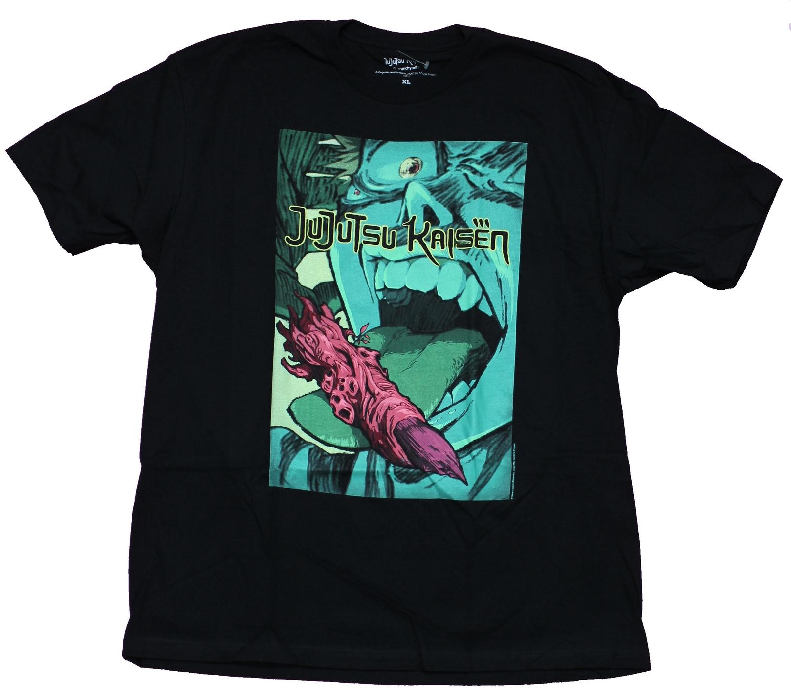 Jujutsu Kaisen Adult New T-Shirt - Finger in the Mouth Box Pic XXXXL