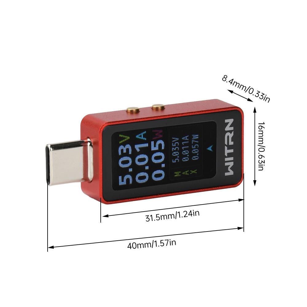 IPS Real Time Voltages and Current Readout Meter Module USB Type- C Interface for Battery Performances Analysis