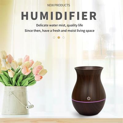 130ml Wood Grain Humidifier Essential Oil Diffuser Spray Bedroom Humidifier Atomizer Aromatherapy Diffuser Mute Mini Home