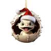 Festive Cartoon Decor Dragon Baby Egg Christmas Tree Hangings Ornaments Holiday Christmas Tree Decor Pendants Unique Set