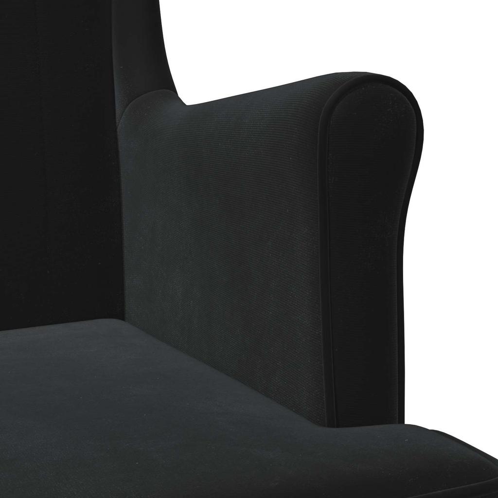 Armchair Black Velvet