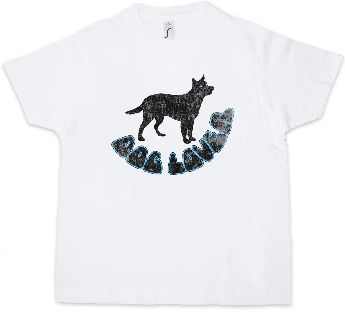 DOG LOVER Kids Boys T-Shirt Dogs Love Pet Animal Welfare Paw Paws 130