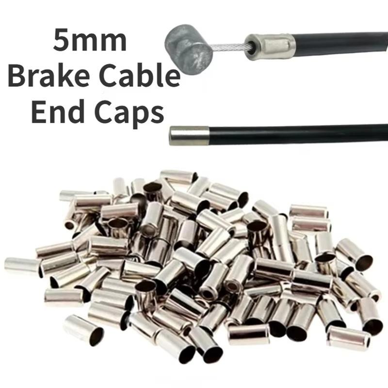 Bicycle 5mm Brake Cable Housing Ferrule Copper End Caps MTB Road Bike Cord End Covers Brake Line Cap
