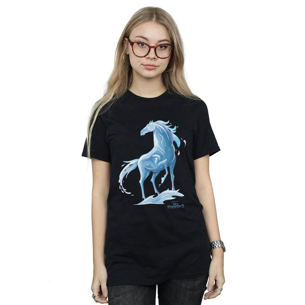 Disney Womens/Ladies Frozen 2 Nokk The Water Spirit Cotton Boyfriend T-Shirt