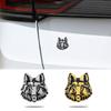 Metallaufkleber für Automodifikation, Wolfskopf-Autosticker, 3D-dreidimensionales Etikett, Heckaufkleber, dekorativer Aufkleber, hochwertiges personalisiertes Auto-Logo