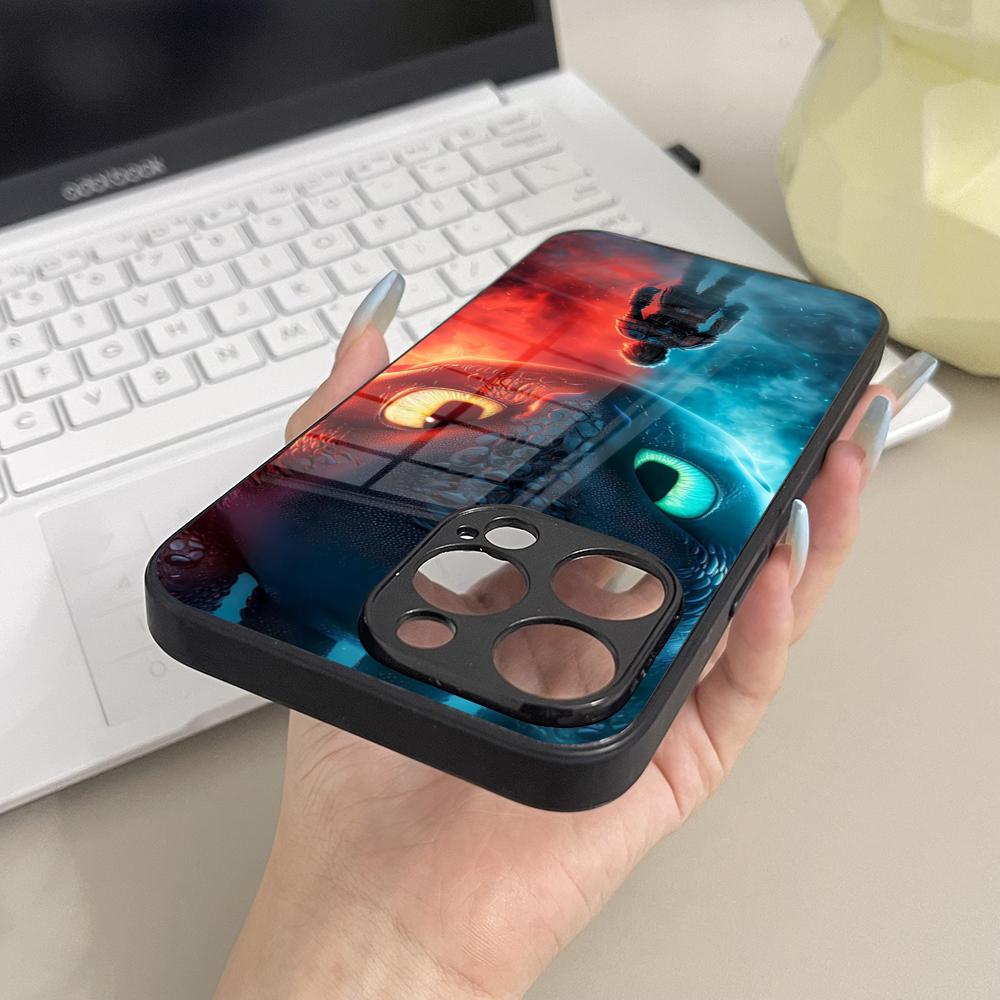 Cartoon T-Toothless Dragon Phone Case Glass For Samsung Galaxy S26 S25 S23 S24 S21 S22 S20 Ultra Fe Plus A16 Cover