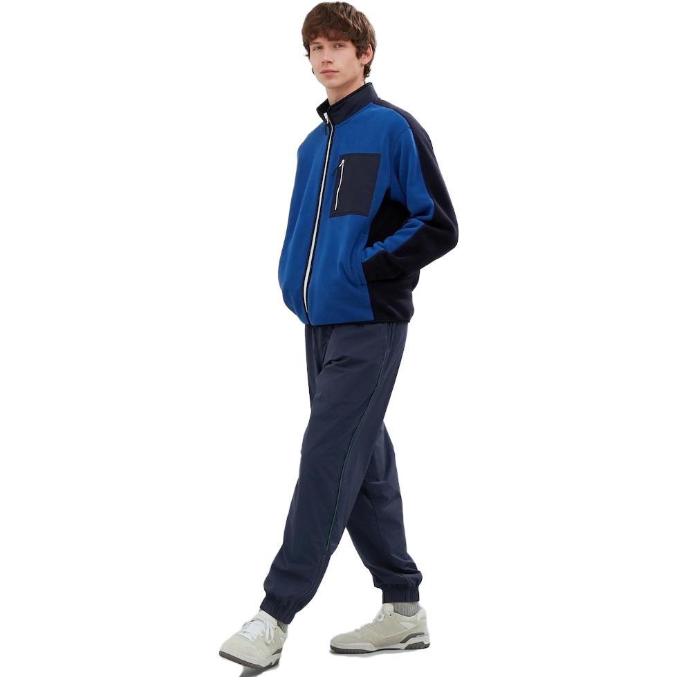 Uniqlo X JW Anderson X Federer Collaboration Series RFPJ Solid Color Elastic Cuff Casual Pants Men Bottoms Navy 466465-69