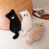 Kawaii Stationery Storage Bag Funny Cat Plush Cat Stationer Bag  School Supplies